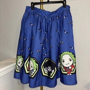 NWOT Beetlejuice x Unique Vintage Skirt
